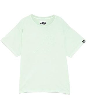 SPORT b. by agnès b. Dinosaur-Embroidered Short-Sleeves T-Shirt - Blue