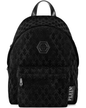 Philipp Plein ラインストーン バックパック - ブラック