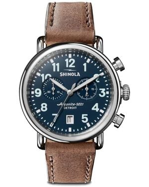 Shinola Runwell Chronograph 41Mm Watch - Blue