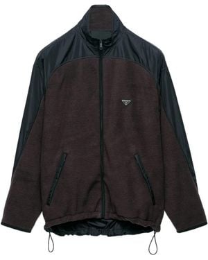 Prada Jacke Mit Triangel-Logo - Schwarz