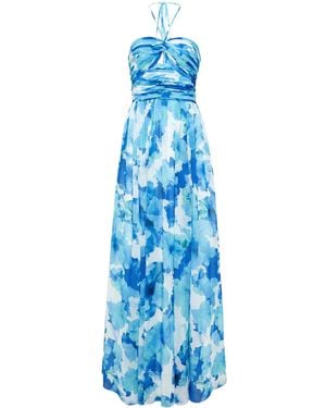 ML Monique Lhuillier Emilia Maxi Dress - Blue