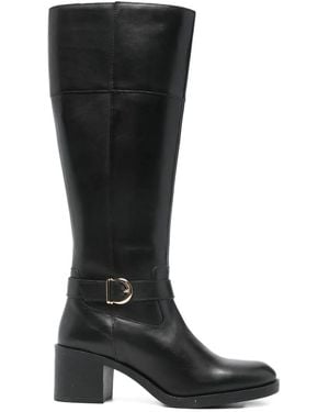 Geox Strap-Detail Boots - Black