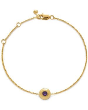Monica Vinader 18Kt Vermeil February Birthstone Bracelet - Metallic