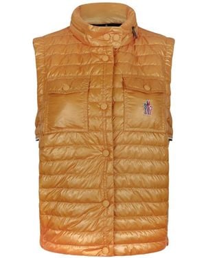Moncler Gesteppte Gumiane Ripstop-Weste - Orange