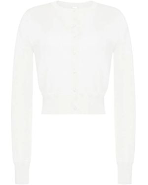 Adam Lippes Button-Down Cardigan - White