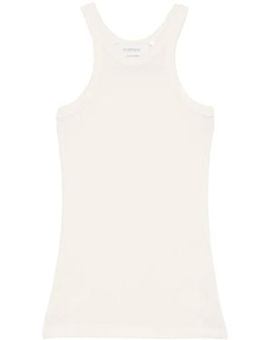 Sportmax Geripptes Stricktop - Weiß