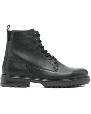 Marc O' Polo Leather Biker Boots - Black