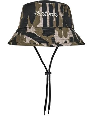 Malbon Golf Cappello Bucket Con Stampa Camouflage - Nero