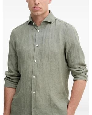 Joop! Long-Sleeve Linen Shirt - Green