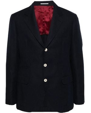 Brunello Cucinelli Single-Breasted Blazer - Black