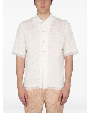 Séfr Noam Ruffled Shirt - White