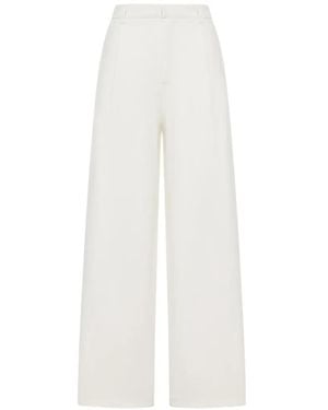 Max Mara Wide-Leg Trousers - White