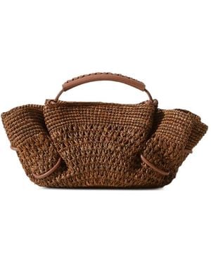 Hereu Arta Mini Crochet Raffia - Brown