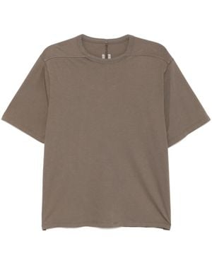 Rick Owens Relaxed-Fit Short Sleeve T-Shirt With Design - Brown