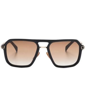 David Beckham Pilot-Frame Sunglasses - Natural