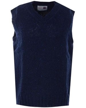 Howlin' Cosmic V-Neck Knitted Vest - Blue