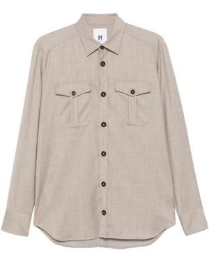 PT Torino Long-Sleeve Shirt - Natural
