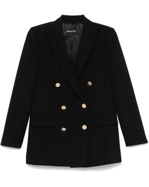 DR. HOPE Double-Breasted Blazer - Black