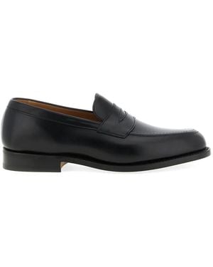 Tricker's Harvard Penny Loafers - Black
