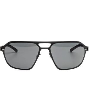 Mykita Sinclair Pilot-Frame Sunglasses - Gray