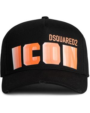 DSquared² ロゴ キャップ - ブラック