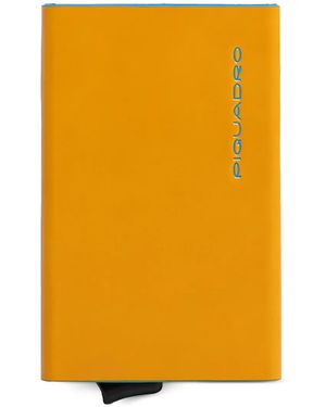 Piquadro Pop-Up Rfid-Protection Card Holder - Yellow