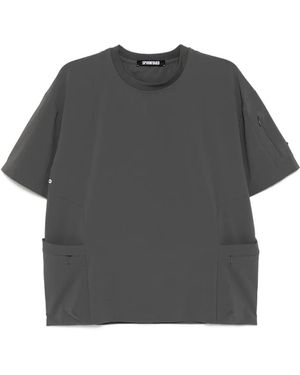 Spoonyard パッカブル サイドジップポケット Tシャツ - グレー