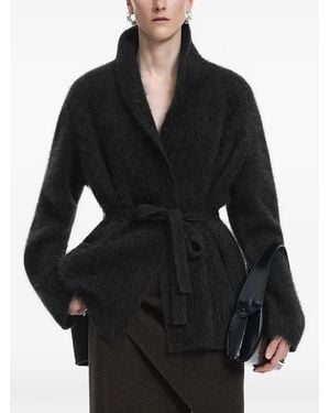 JNBY Belted Shawl-Collar Cardigan - Black