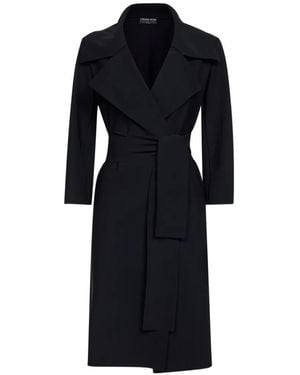 La Petite Robe Di Chiara Boni Belted Trench Coat - Black