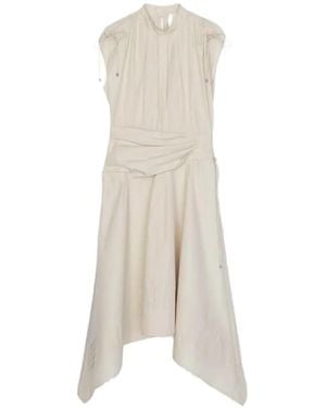 3.1 Phillip Lim Robe Mi-Longue À Ourlet Asymétrique - White