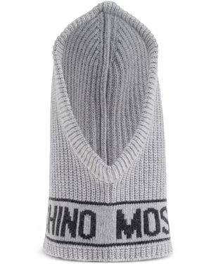 Moschino Logo-Band Balaclava - Grey