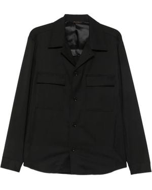 Briglia 1949 Flap-Pocket Shirt Jacket - Black