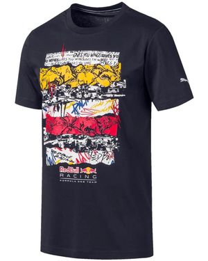PUMA X Bull Racing Graphic-Print T-Shirt - Blue