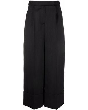Simone Rocha Cropped Wide-Leg Trousers - Black