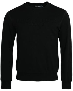 Dolce & Gabbana Jersey Con Logo En Relieve - Negro