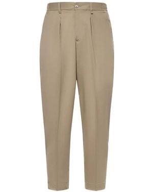 Giuliano Galiano Korb Pleated Wool Trousers - Natural