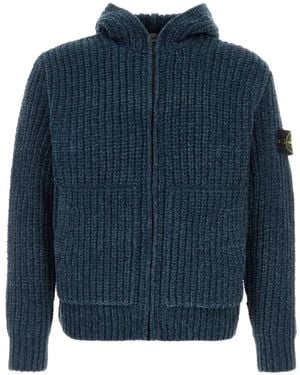 Stone Island 5100065 Mouliné Cotton Chenille - Blue