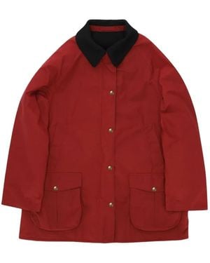 Fortela Floriane Waxed-Finish Jacket - Red