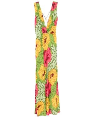 BLAKLACE Robe Longue À Fleurs - Metallic