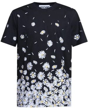 Moschino フローラル Tシャツ - ブルー