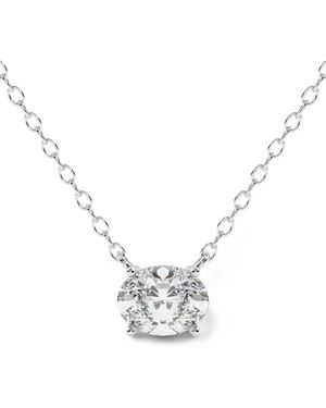 Diamond Essentials Oval-Diamond Necklace - Wit