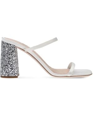 Miu Miu Heeled Mules - White
