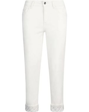 Liu Jo Cropped Straight-Leg Pants - White