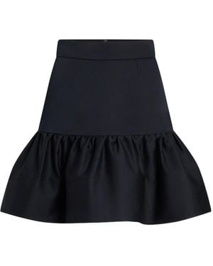 Patou Ruffled Mini Skirt - Black