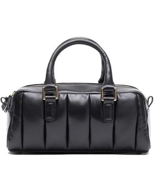 Stand Studio Mini Jemima Quilted-Effect Leather Shoulder Bag - Black