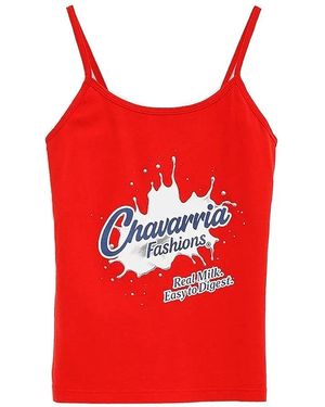Willy Chavarria Graphic-Print Tank Top - Red
