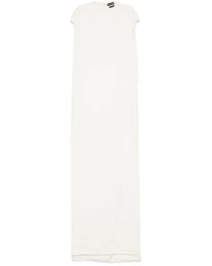 Tom Ford Sleeveless Round-Neck Maxi Day Dress - White