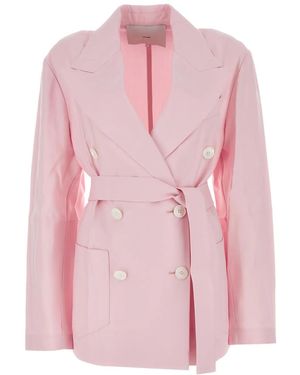 Setchu Doppelreihiger Origami Blazer - Pink