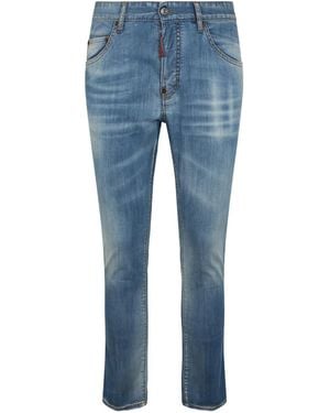 DSquared² Cotton Slim Fit Jeans - Blue