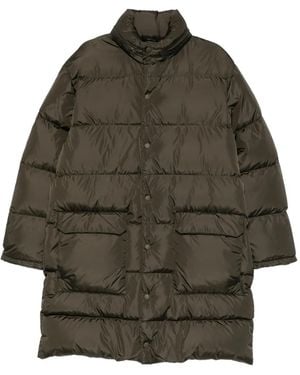 Aspesi Moschino Button-Fastening Padded Coat - Gray